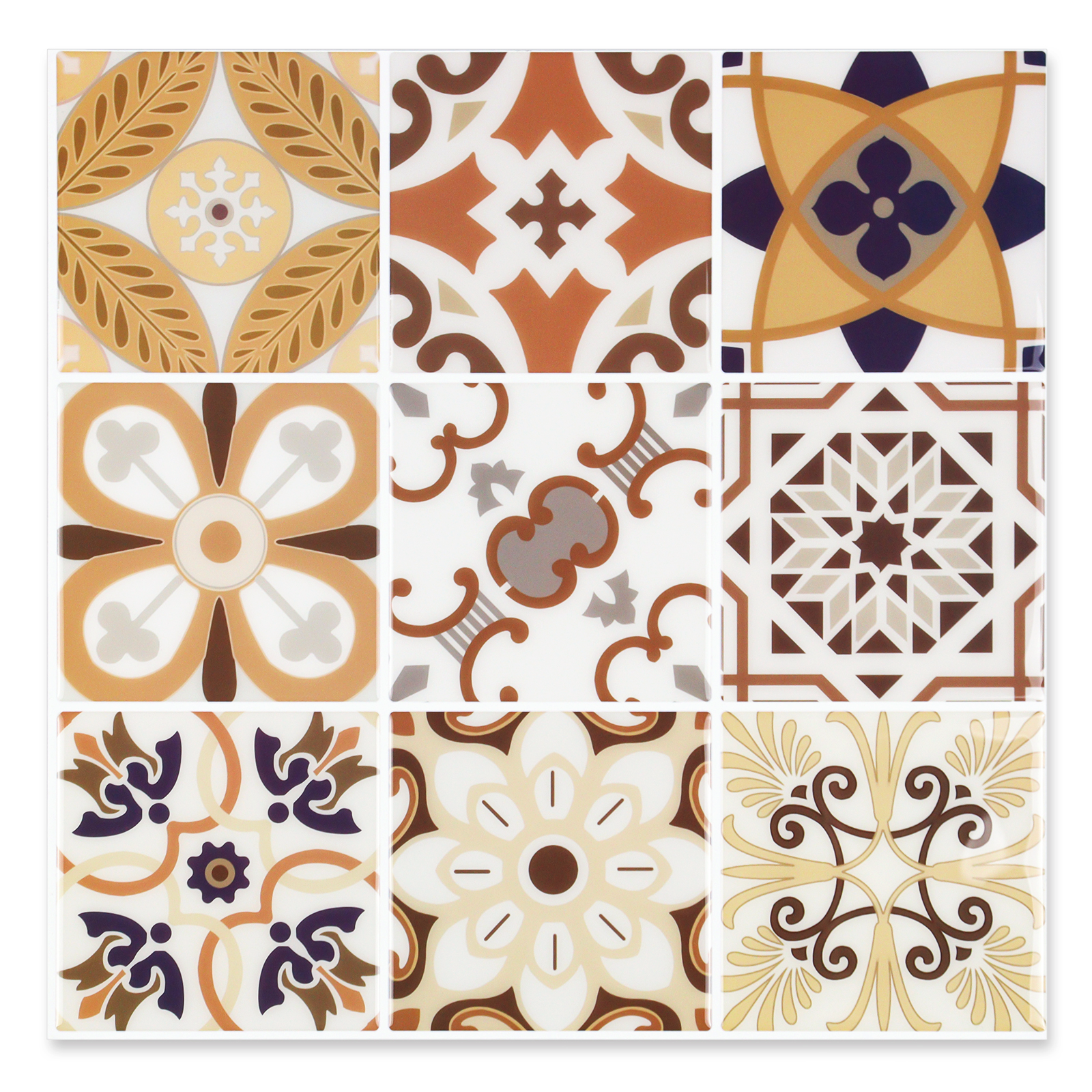 Stick&Done Falburkolat Barcelona Brown - 10db - 30x30cm