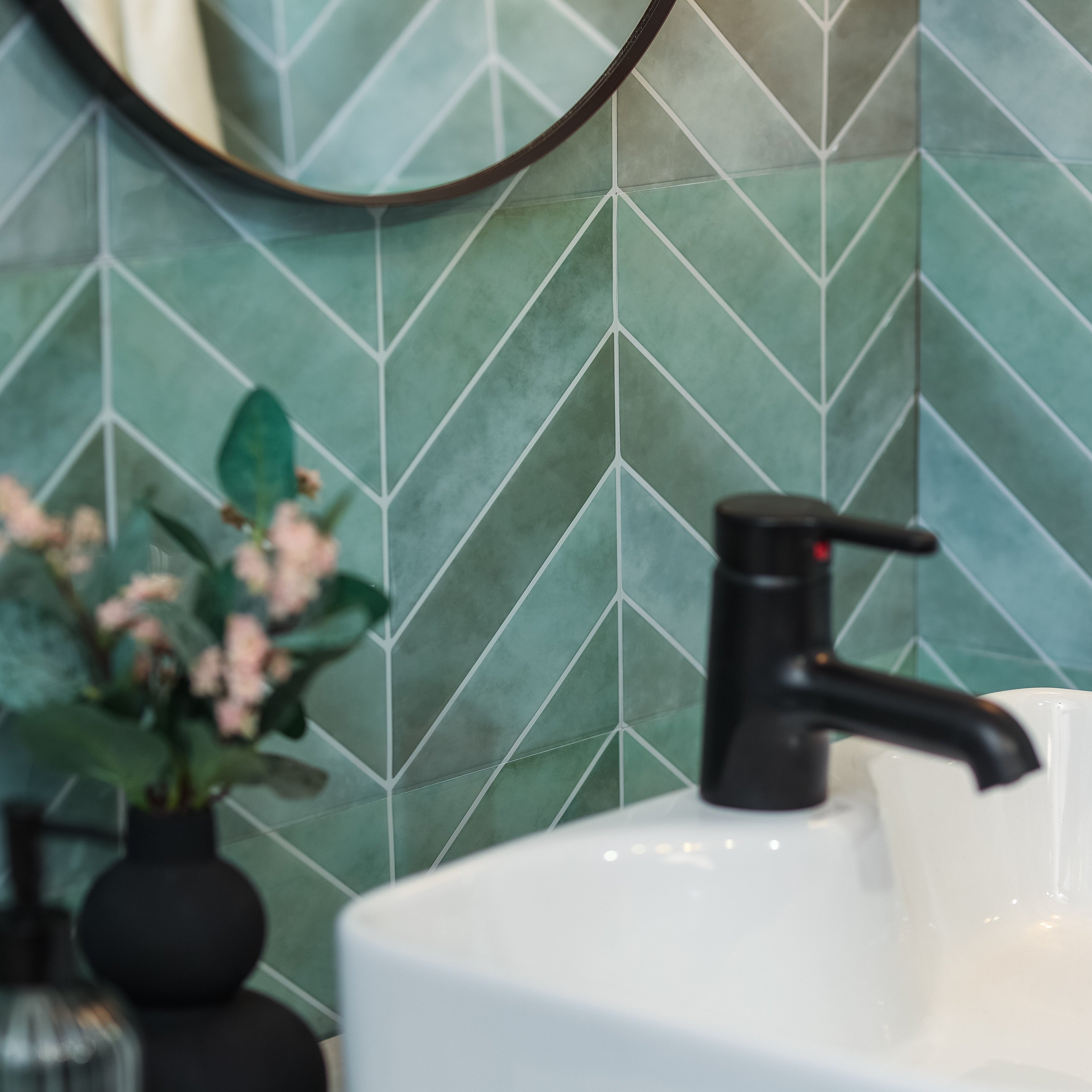 Stick&Done Falburkolat London Green - 10db - 32x25cm