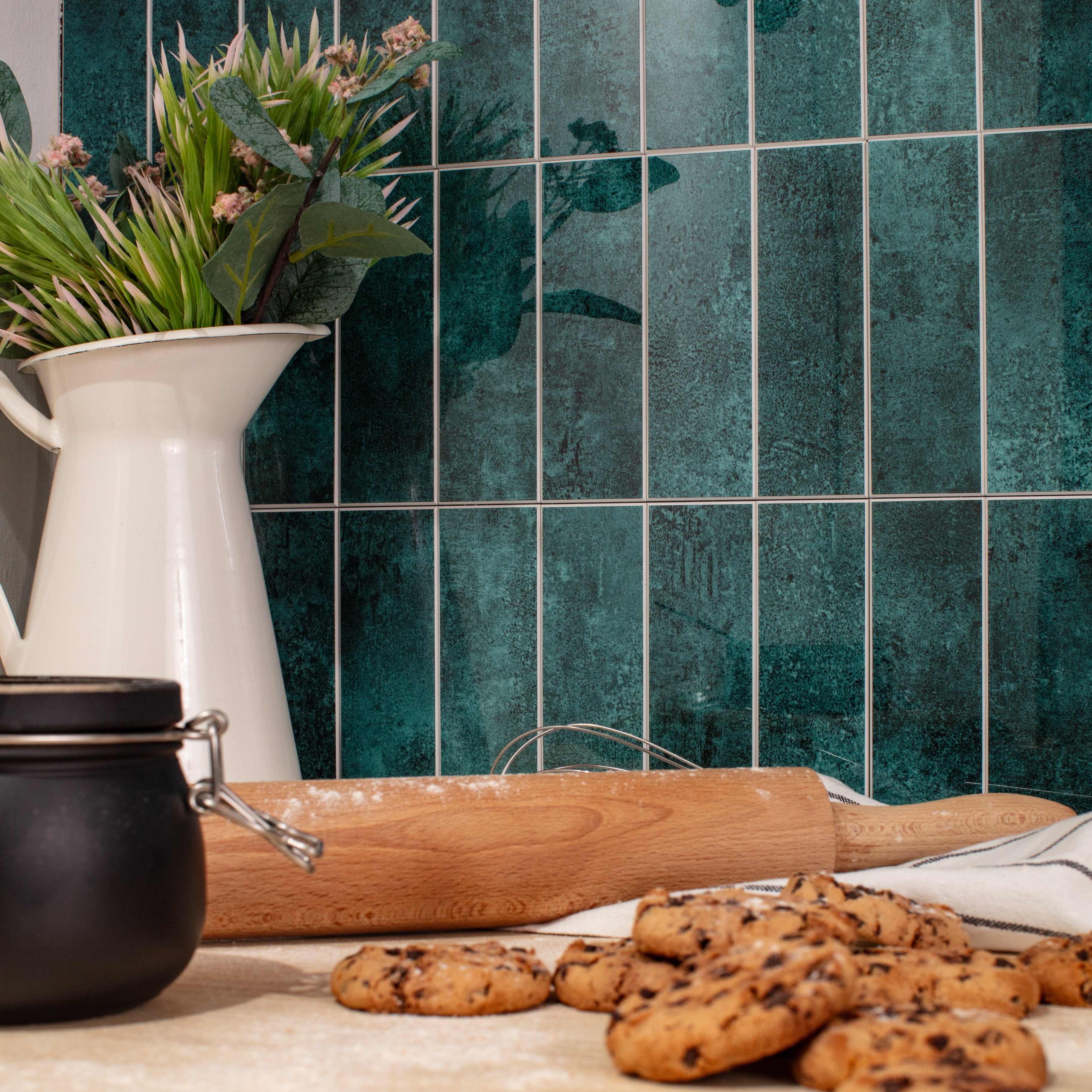 Stick&Done Pro Falburkolat Sydney Green - 10db - 29x29cm