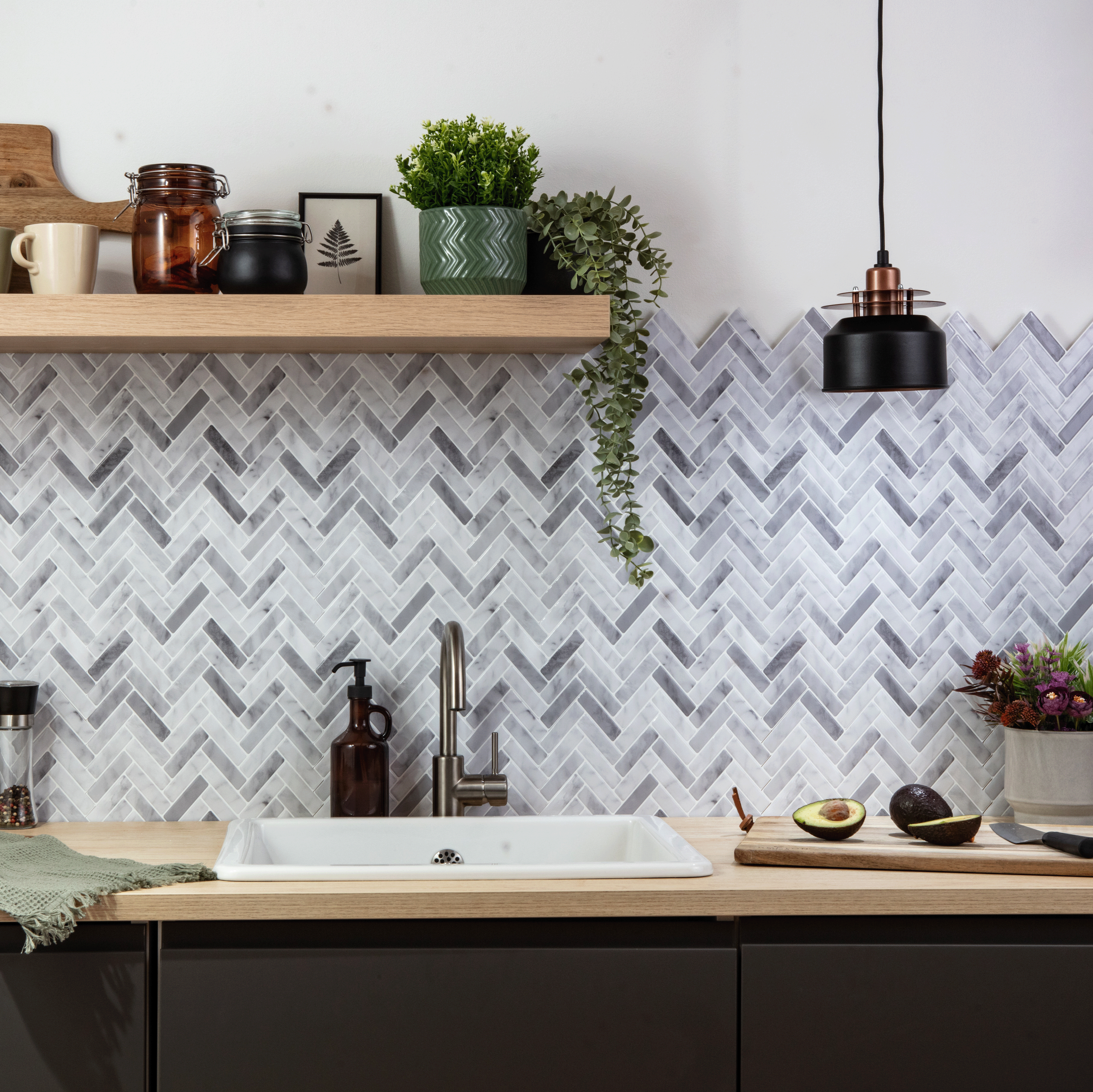 Stick&Done Falburkolat Chicago Gray - 10db - 30x30cm