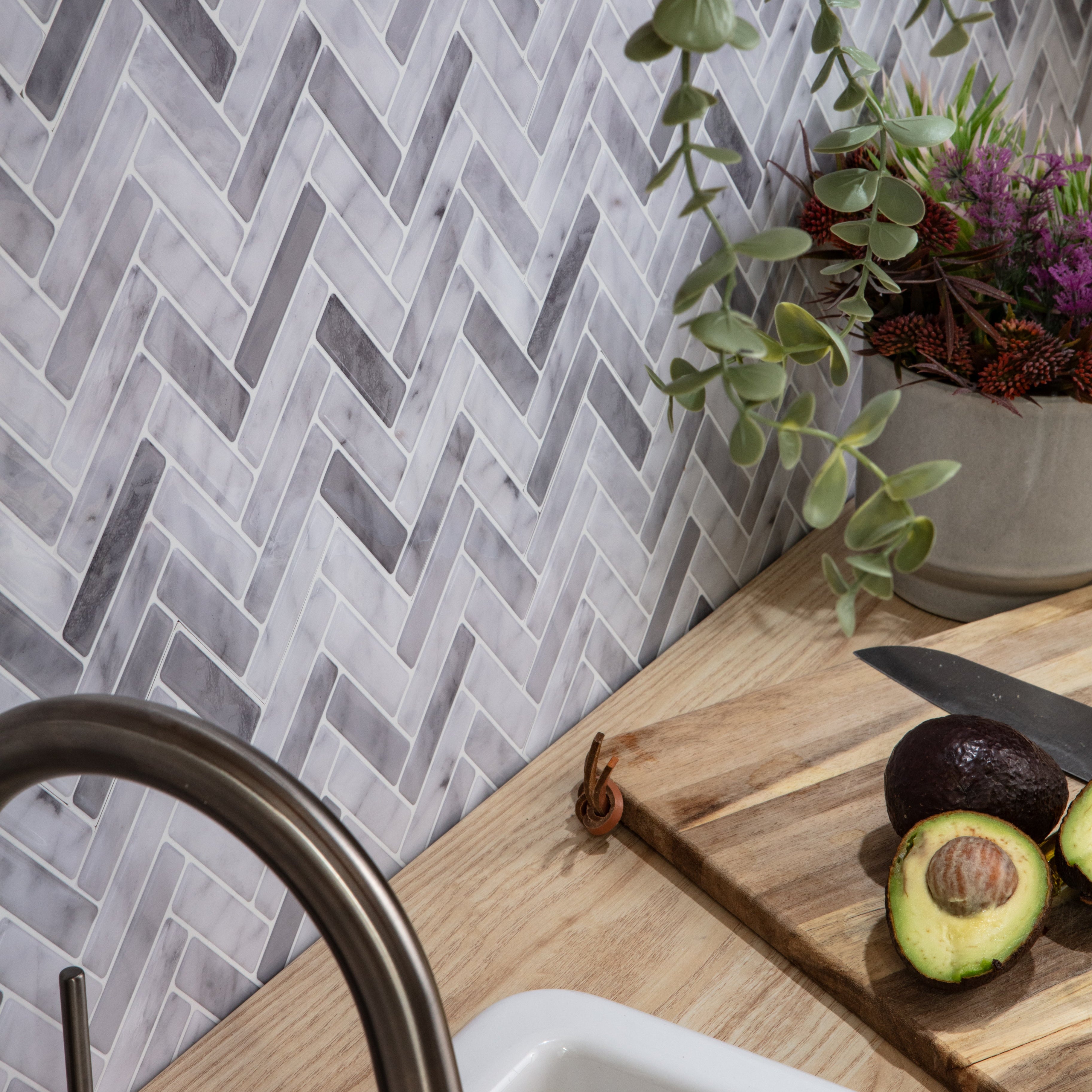 Stick&Done Falburkolat Chicago Gray - 10db - 30x30cm