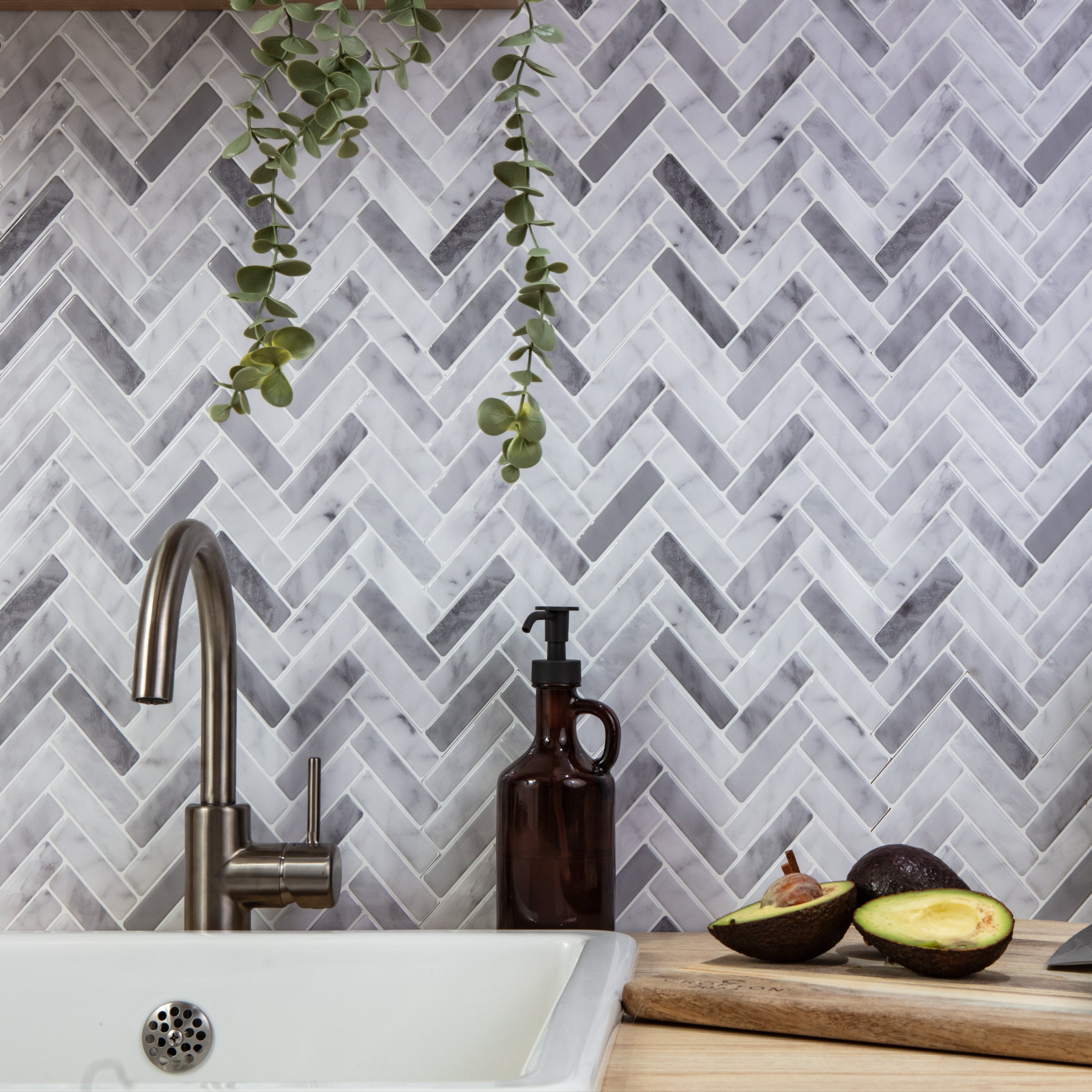 Stick&Done Falburkolat Chicago Gray - 10db - 30x30cm