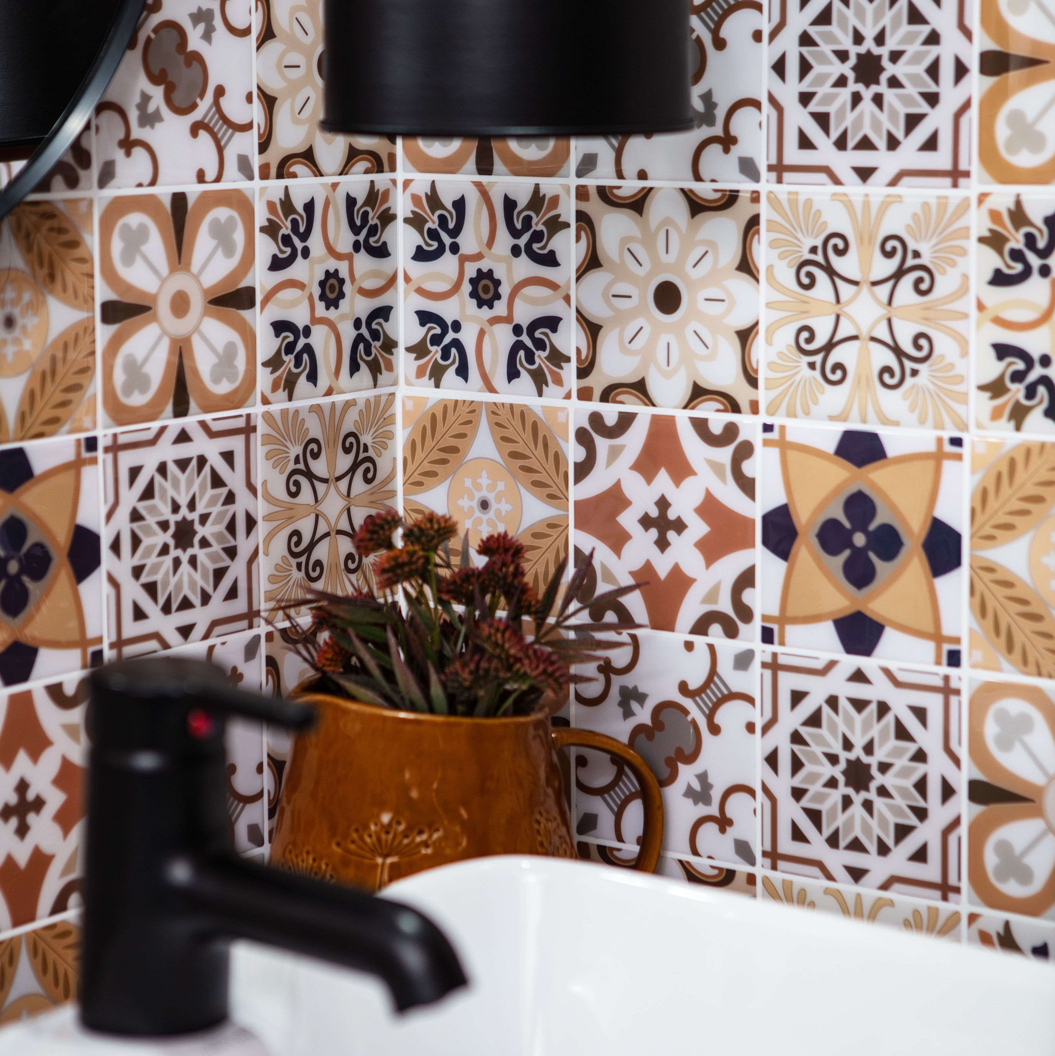 Stick&Done Falburkolat Barcelona Brown - 10db - 30x30cm