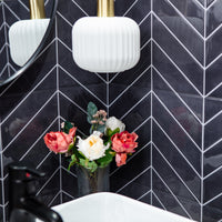 Stick&Done Falburkolat London Black - 10db - 32x25cm