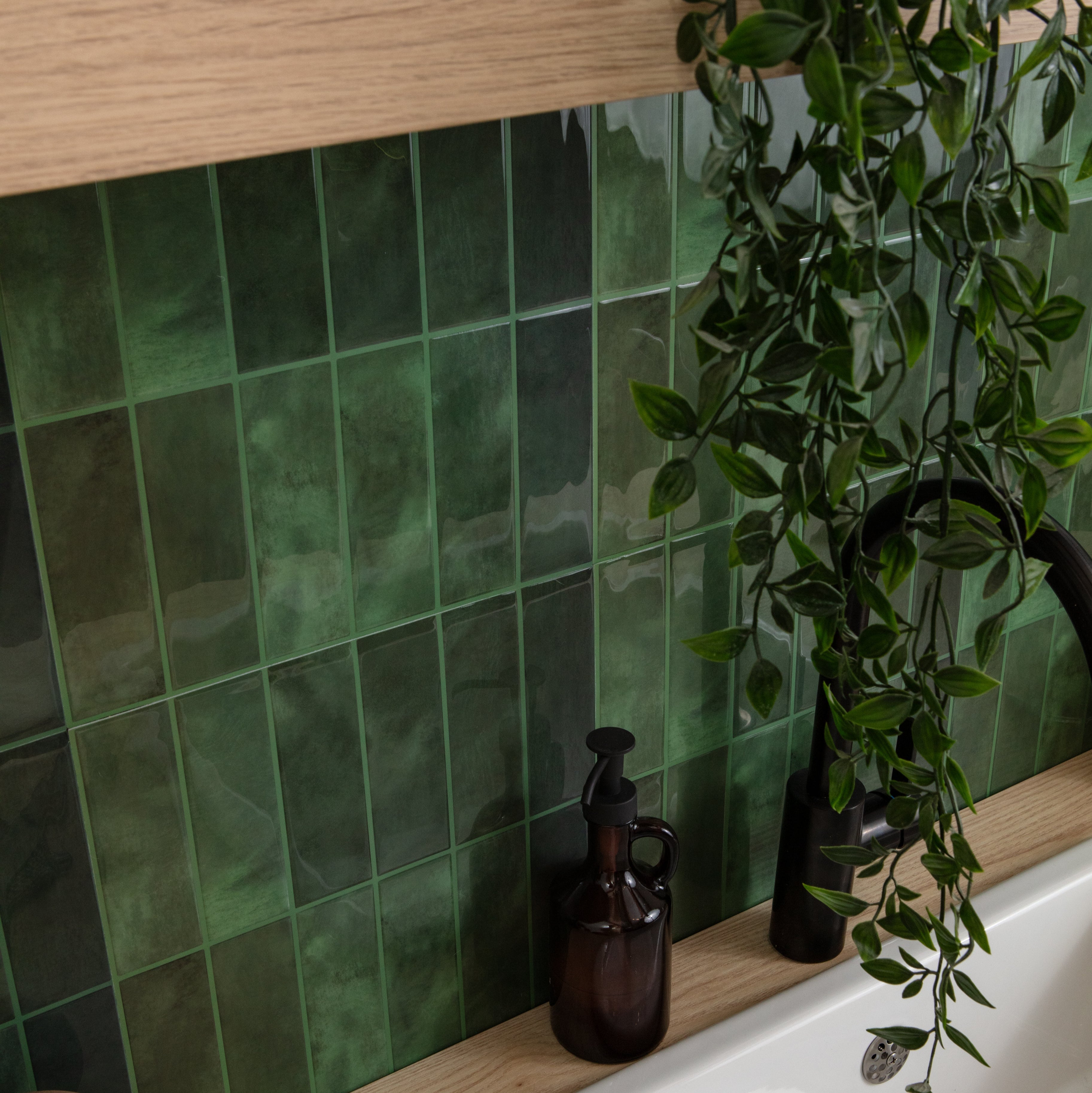 Stick&Done Falburkolat Bali Green - 10db - 30x30cm