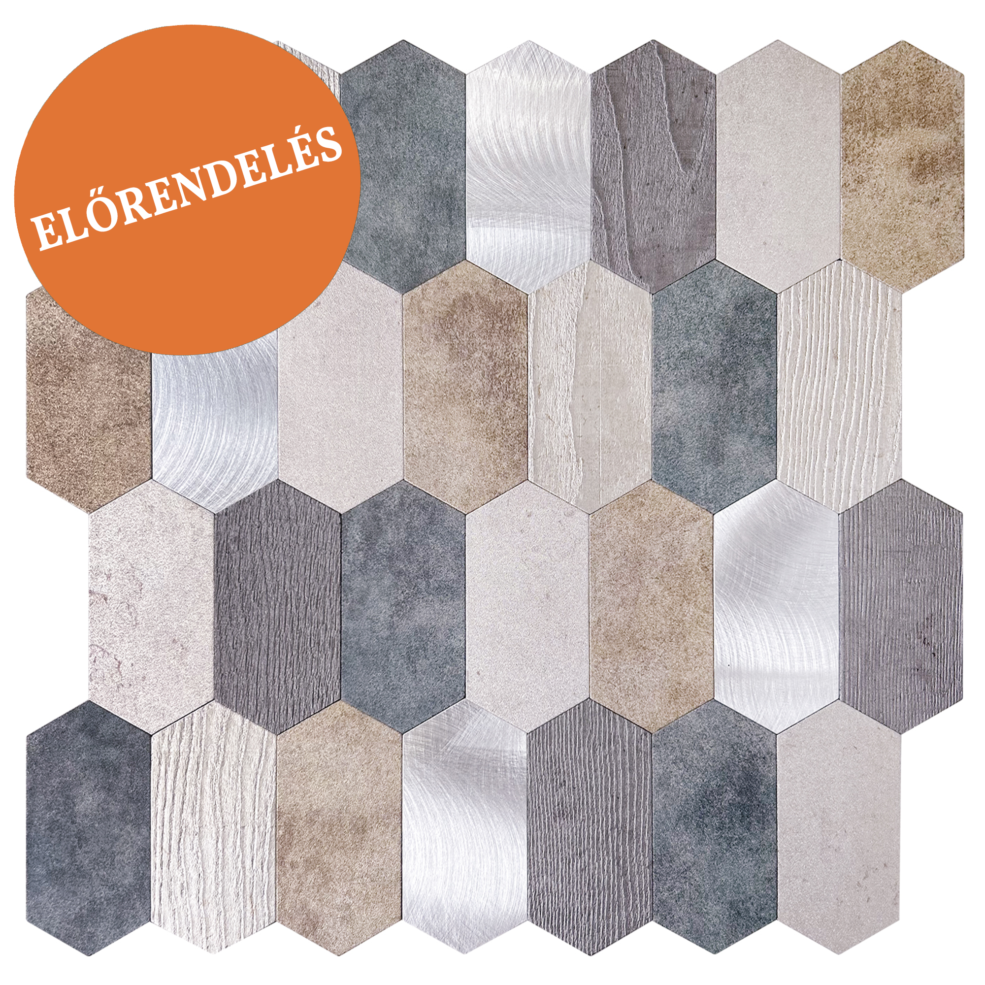 Stick&Done Pro Falburkolat Stockholm Metal - 10db - 28x29cm