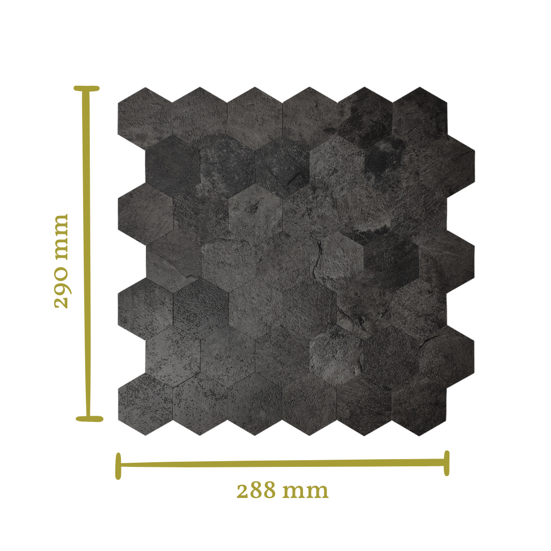 Stick&Done Pro Falburkolat Berlin Black - 10db - 29x29cm