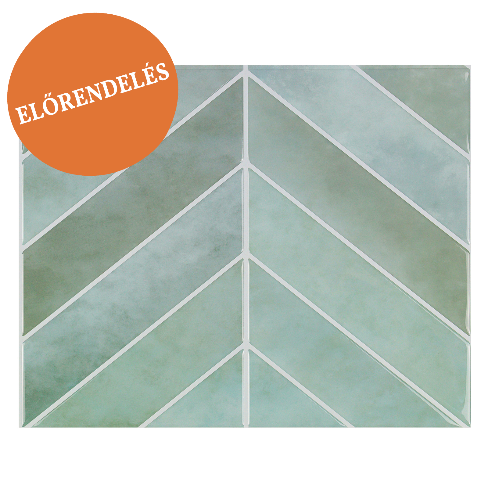 Stick&Done Falburkolat London Green - 10db - 32x25cm