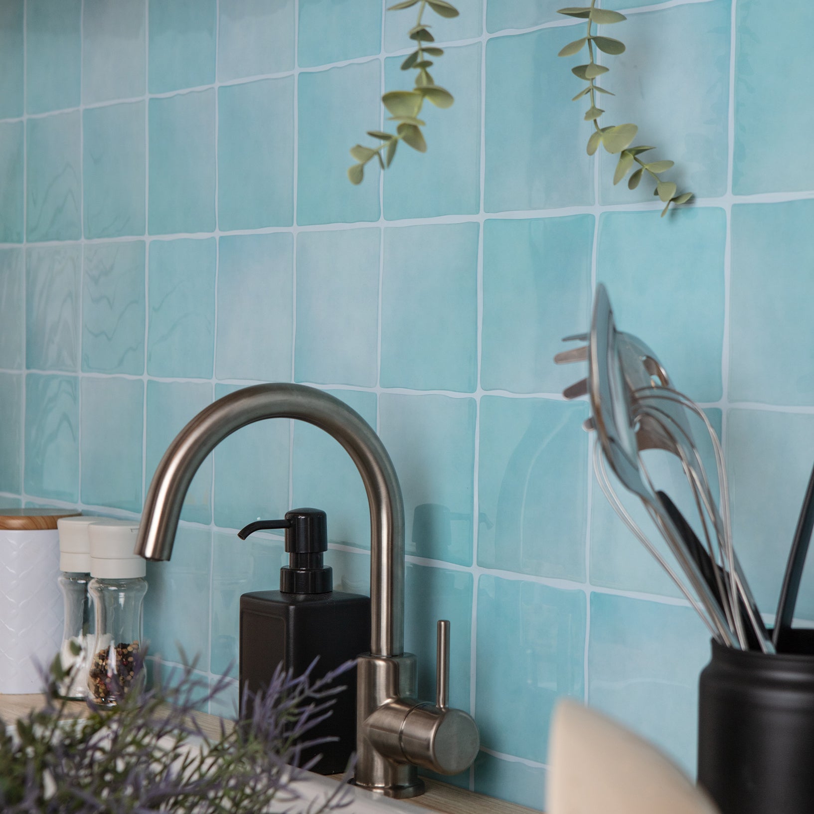 Stick&Done Falburkolat Madrid Blue - 10db - 23x23cm