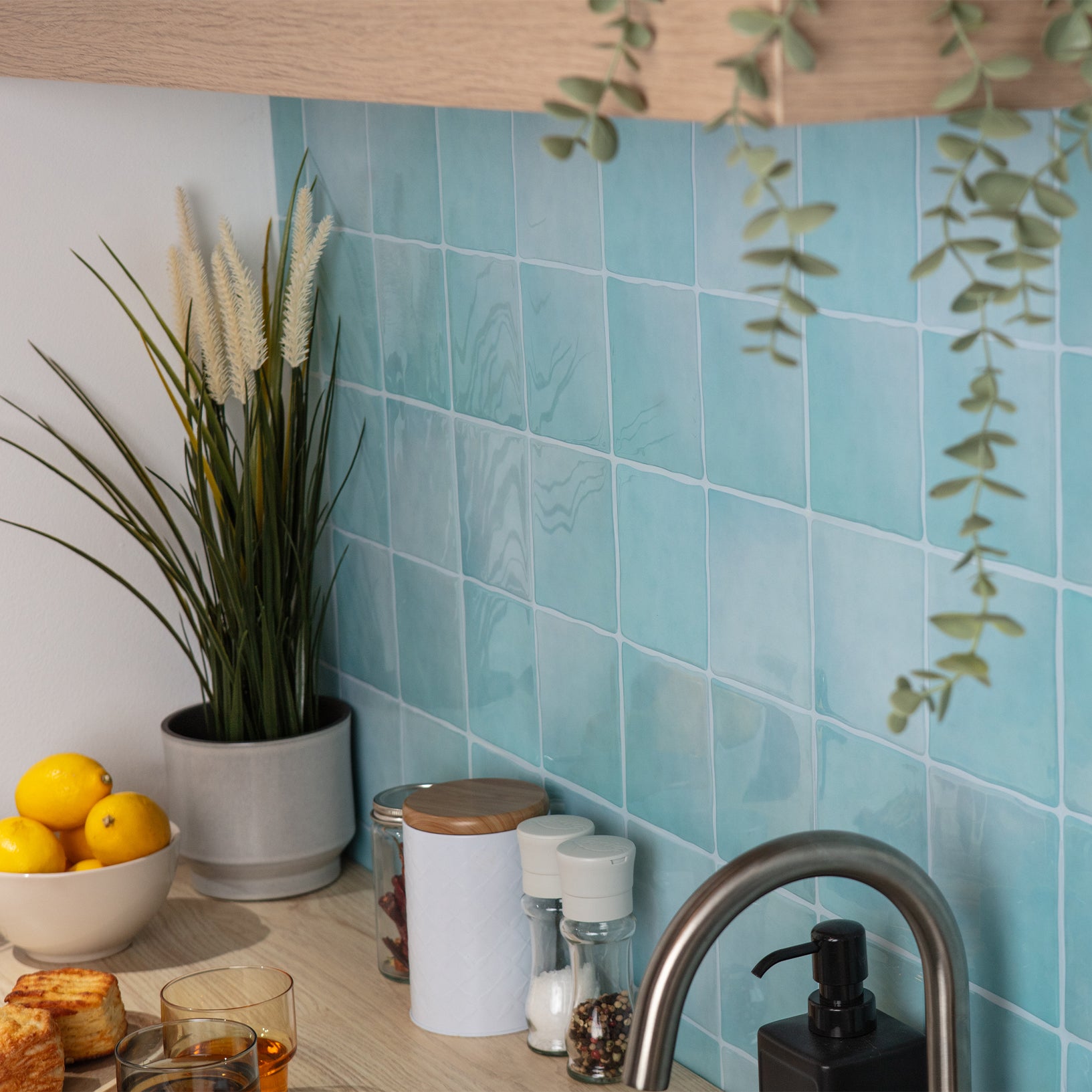 Stick&Done Falburkolat Madrid Blue - 10db - 23x23cm