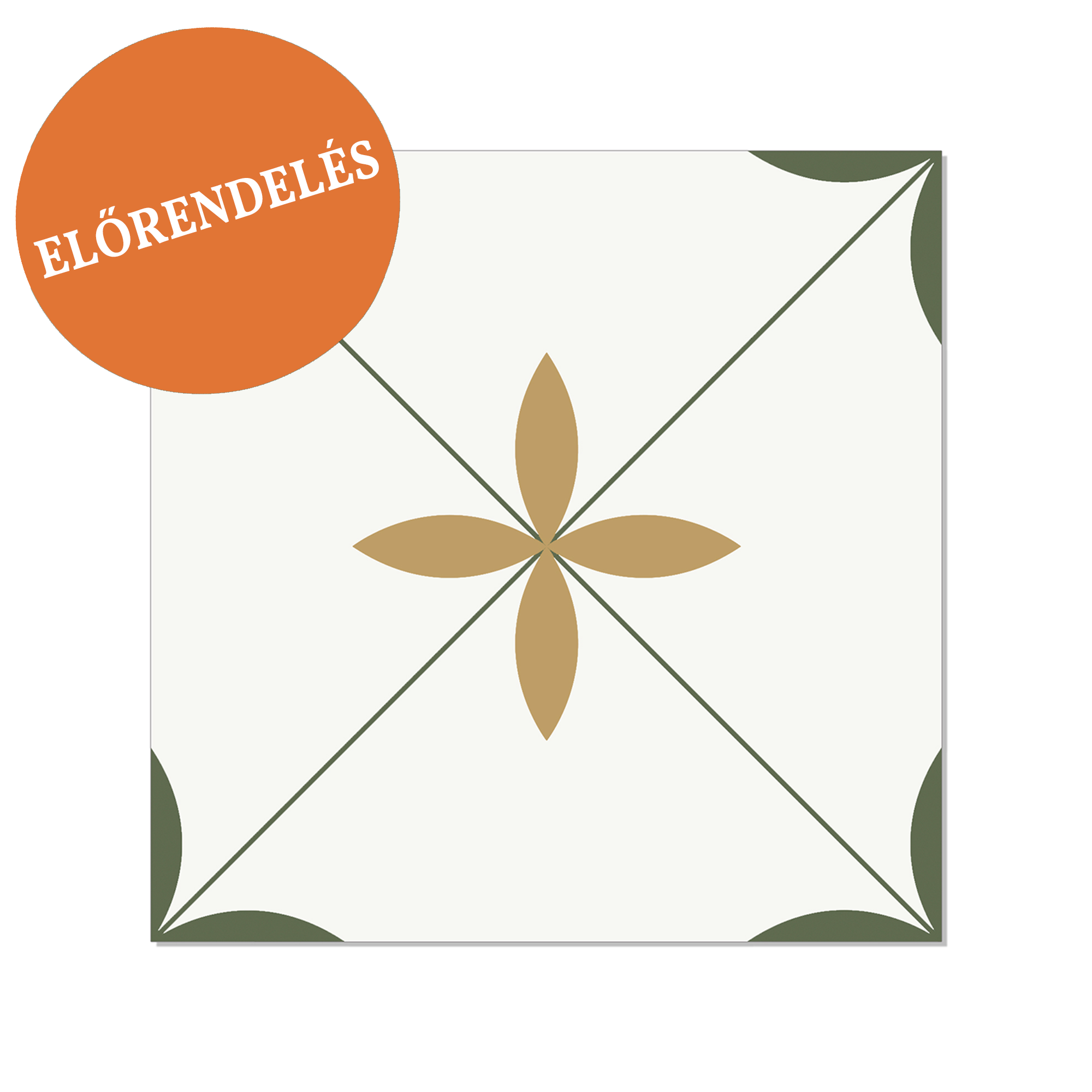 Stick&Done Pro Falburkolat Porto Flower - 10db - 20x20cm