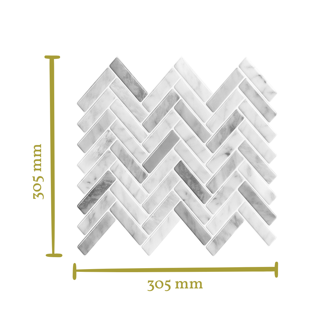 Stick&Done Falburkolat Chicago Grey - 10db - 30x30cm